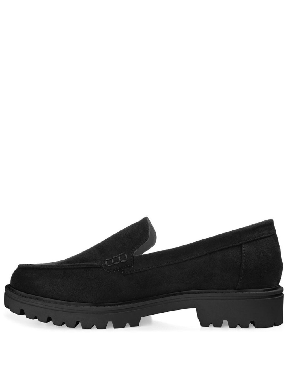 Journee Erika Black Faux Suede Loafers Sz 8 BNWB - Picture 3 of 8